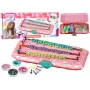 LEAN TOYS Rokassprādžu veidošanas komplekts Rozā kastīte