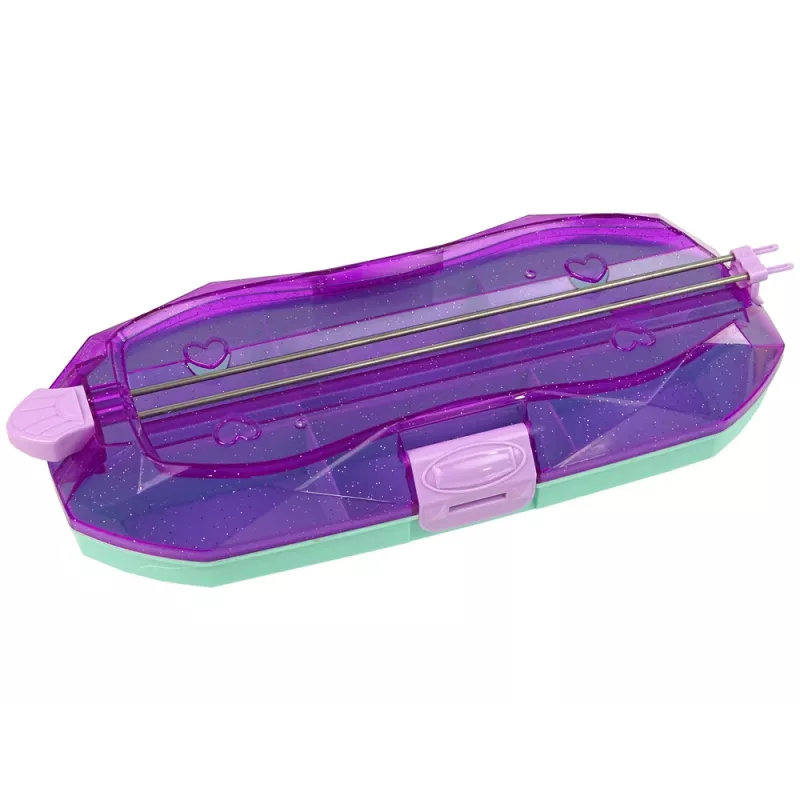 LEAN TOYS Rokassprādžu veidošanas komplekts ar krāsainām pērlītēm un konteineru