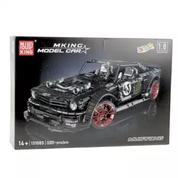 LEAN TOYS būvbloki sporta auto Mustang Hoonicorn V2 komplekts - 3201 detaļas, 1:8 mērogā, ABS plastmasa