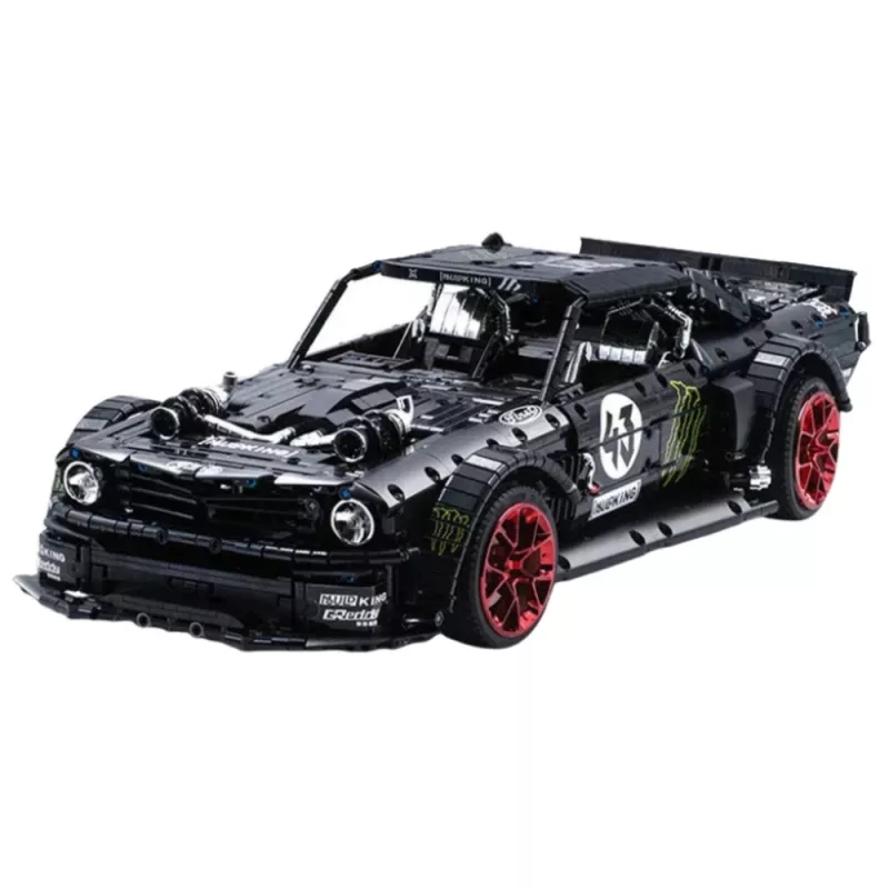 LEAN TOYS būvbloki sporta auto Mustang Hoonicorn V2 komplekts - 3201 detaļas, 1:8 mērogā, ABS plastmasa