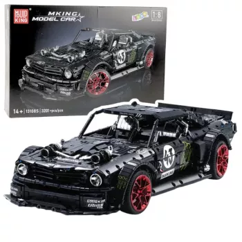 LEAN TOYS būvbloki sporta auto Mustang Hoonicorn V2 komplekts - 3201 detaļas, 1:8 mērogā, ABS plastmasa