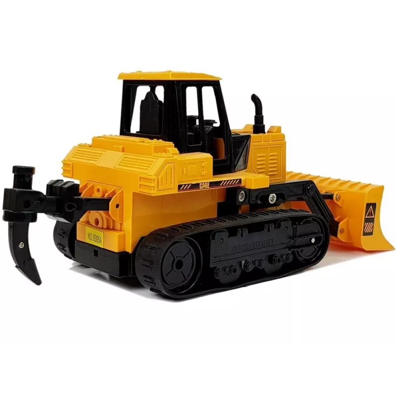 LEAN TOYS Buldozers ar kāpurķēžu riteņiem, tālvadības ar roku žestiem 2.4G 1:28