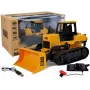 LEAN TOYS Buldozers ar kāpurķēžu riteņiem, tālvadības ar roku žestiem 2.4G 1:28