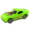 LEAN TOYS Car 1:14 Green Sports Sound Lights Vehicle