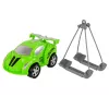 LEAN TOYS Auto transportieris Ceļmalas palīdzības evakuators 1:16 Zaļš Skaņa Gaismas