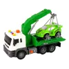 LEAN TOYS Auto transportieris Ceļmalas palīdzības evakuators 1:16 Zaļš Skaņa Gaismas