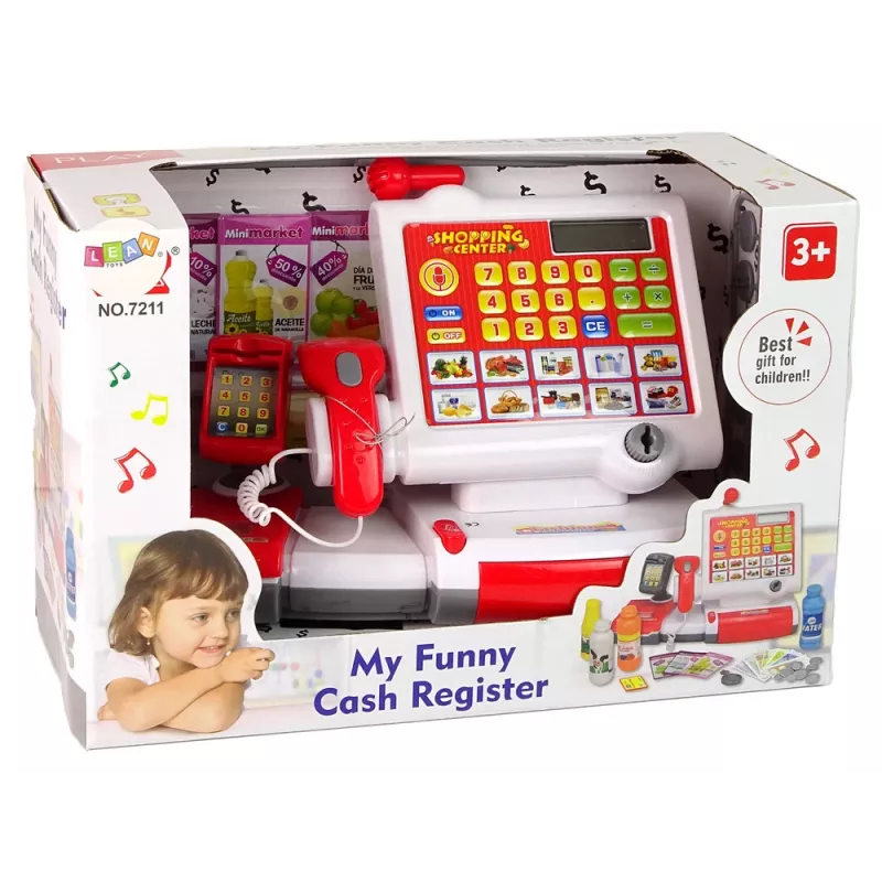LEAN TOYS Kases aparāts ar skārienekrānu