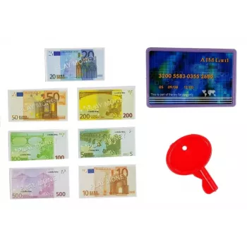 LEAN TOYS kases aparāts ar groziem un piederumiem | 35 daļu lomu spēles komplekts ar darbojošos kalkulatoru, apgaismotu skeneri, mikrofonu, iepirkšanās ratiņiem un grozu | Vecumam no 3 gadiem