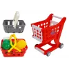 LEAN TOYS kases aparāts ar groziem un piederumiem | 35 daļu lomu spēles komplekts ar darbojošos kalkulatoru, apgaismotu skeneri, mikrofonu, iepirkšanās ratiņiem un grozu | Vecumam no 3 gadiem
