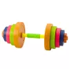 LEAN TOYS Bērnu stienis, neslīdošs putuplasts, 8 plāksnes, plastmasa, krāsains
