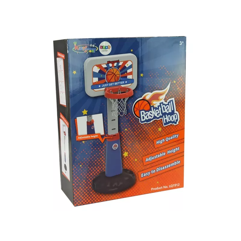 LEAN TOYS Bērnu basketbola komplekts komandas spēlei 125 cm