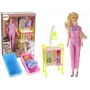 LEAN TOYS Bērnu leļļu ārsta garo matu aksesuāri