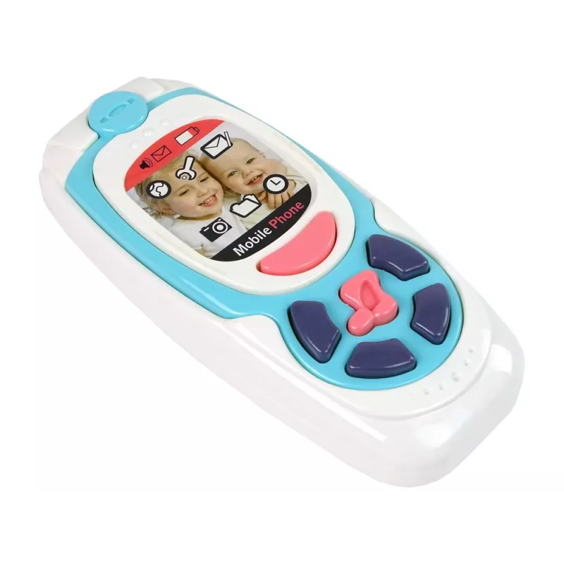 LEAN TOYS Bērnu izglītojošais mobilais telefons Melody Blue