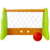 LEAN TOYS Bērnu futbola vārti zaļā un oranžā krāsā