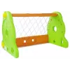 LEAN TOYS Bērnu futbola vārti zaļā un oranžā krāsā