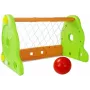 LEAN TOYS Bērnu futbola vārti zaļā un oranžā krāsā