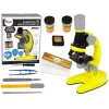 LEAN TOYS Bērnu mikroskops izglītojošs komplekts dzeltens