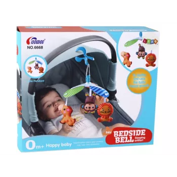 LEAN TOYS Bērnu mobilais dzīvnieku klipsis portatīvais