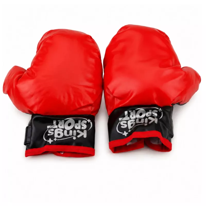 LEAN TOYS Bērnu boksa maisa komplekts ar Muay Thai cimdiem 65x22cm L