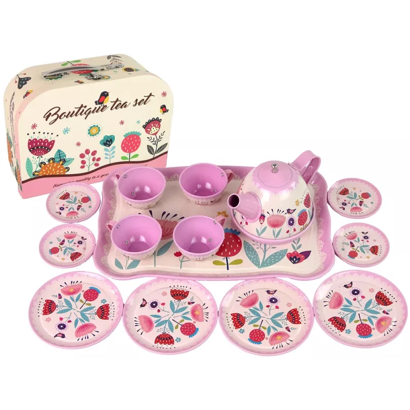 LEAN TOYS Kafijas un tējas komplekts čemodānā