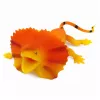 LEAN TOYS Collared Lizard Rubber Figure Stretchable Realistic 19cm