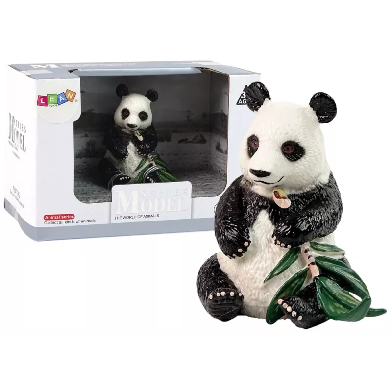 LEAN TOYS Kolekcionāra figūriņa Lielā panda ar bambusu