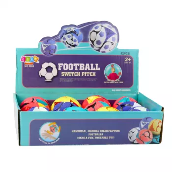 LEAN TOYS LED žonglēšanas bumba ar krāsu maiņu 8 cm, daudzkrāsaina