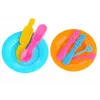 LEAN TOYS Color Clay DIY Birthday Party Cake House - 24 krāsu gaisā žūstošs modelēšanas māls komplekts ar instrumentiem, veidnēm un aksesuāriem bērniem no 6 gadiem
