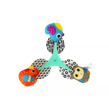 LEAN TOYS Colourful Birds Melody Carrousel mazuļa gultiņai un ratiņiem