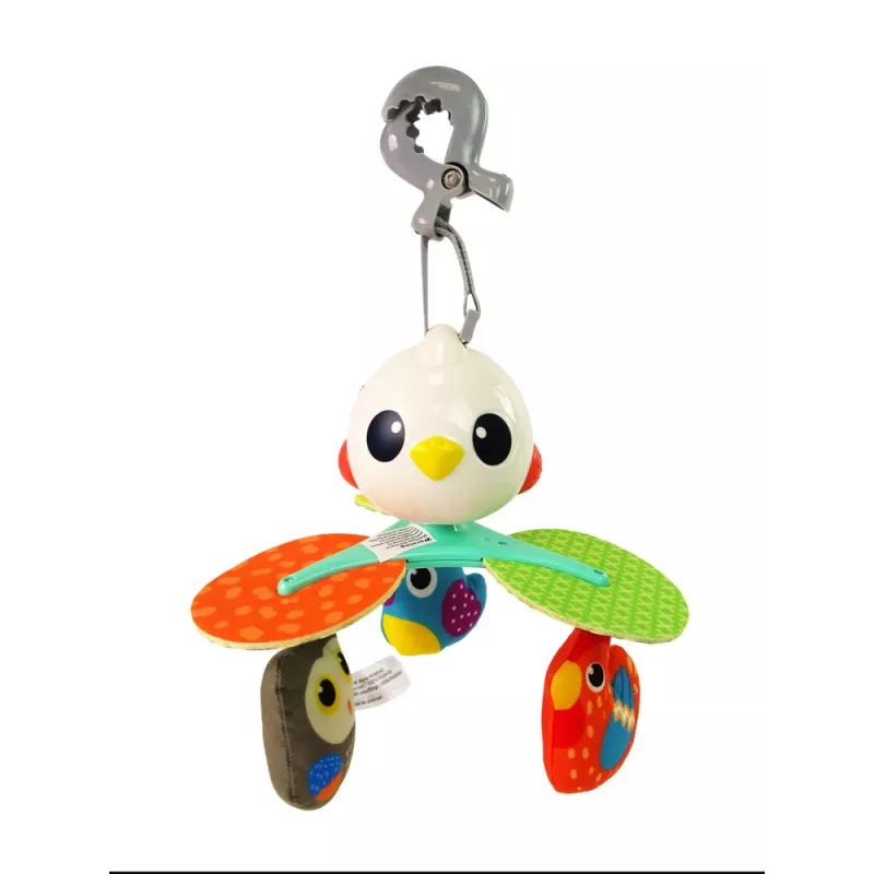 LEAN TOYS Colourful Birds Melody Carrousel mazuļa gultiņai un ratiņiem