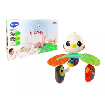 LEAN TOYS Colourful Birds Melody Carrousel mazuļa gultiņai un ratiņiem