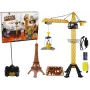 LEAN TOYS Celtniecības celtnis ar tālvadības pulti 90 cm augsts Eifeļa torņa konstrukcija