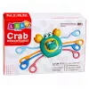 LEAN TOYS Crab Sensory Educational Toy For Toddlers Rattle Teether Blue