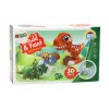 LEAN TOYS radošais komplekts Dinozauri 3D ģipša krāsas - lej un krāso 6 dinozauru figūras, 6 veidnes, 6 krāsas, instrumenti, no 5 gadiem