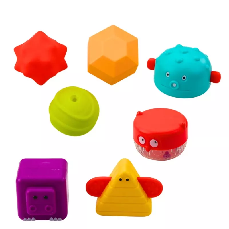 LEAN TOYS cilindrs sensorā kubs interaktīvais formu šķirotājs ar gaismām un skaņām - daudzkrāsains (22659)