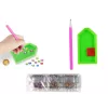 LEAN TOYS Dimanta izšuvuma uzlīmju komplekts Animals Garden Rainbow Mosaic