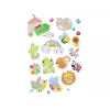 LEAN TOYS Dimanta izšuvuma uzlīmju komplekts Animals Garden Rainbow Mosaic
