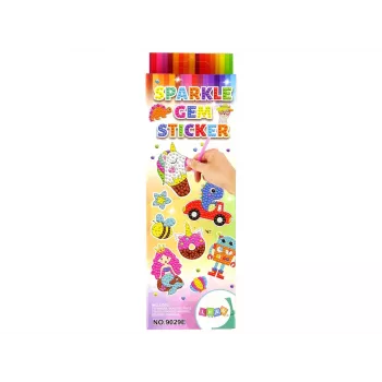 LEAN TOYS Dimanta izšūšanas uzlīmju komplekts Jūras pasaules dzīvnieki Mozaīka