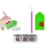 LEAN TOYS Dimanta izšūšanas uzlīmju komplekts Jūras pasaules dzīvnieki Mozaīka