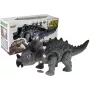LEAN TOYS Dinozaurs ar bateriju Triceratops Pelēks