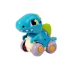 LEAN TOYS Dinozaurs uz Riteņiem Zila Figūra