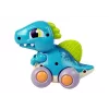 LEAN TOYS Dinozaurs uz Riteņiem Zila Figūra