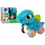 LEAN TOYS Dinozaurs uz Riteņiem Zila Figūra