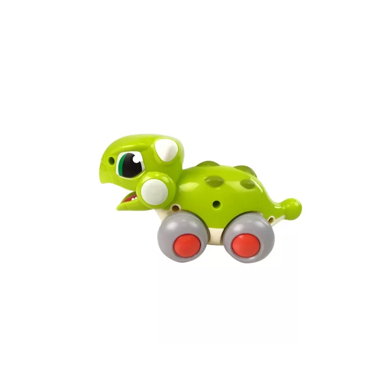 LEAN TOYS Dinozaurs uz Riteņiem Zaļa Figūra