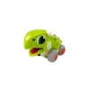 LEAN TOYS Dinozaurs uz Riteņiem Zaļa Figūra