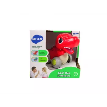 LEAN TOYS Dinozaurs uz Riteņiem T-Rex Sarkanā Figūriņa