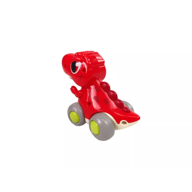LEAN TOYS Dinozaurs uz Riteņiem T-Rex Sarkanā Figūriņa