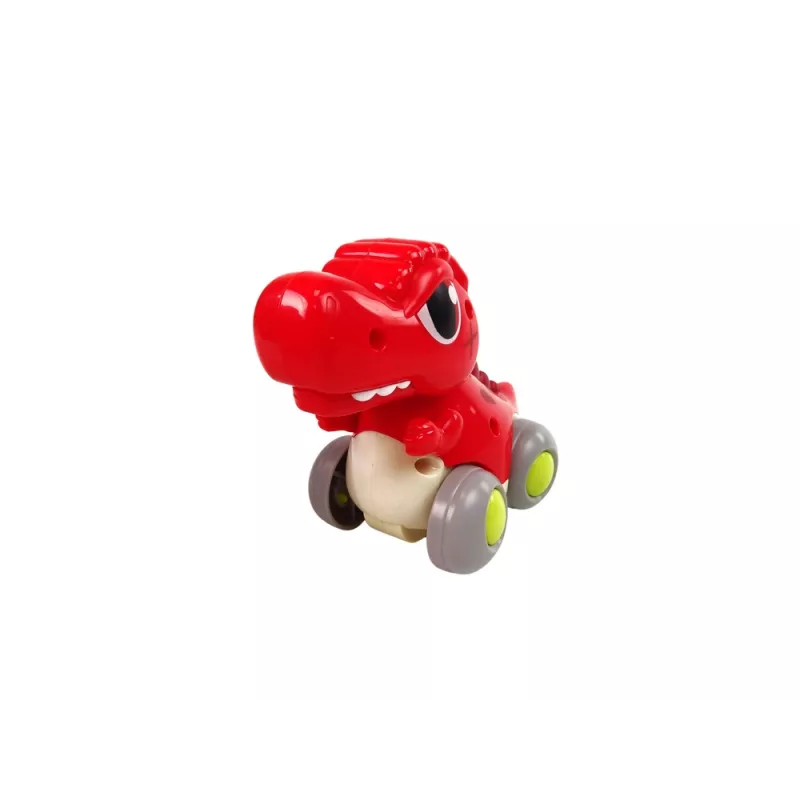 LEAN TOYS Dinozaurs uz Riteņiem T-Rex Sarkanā Figūriņa