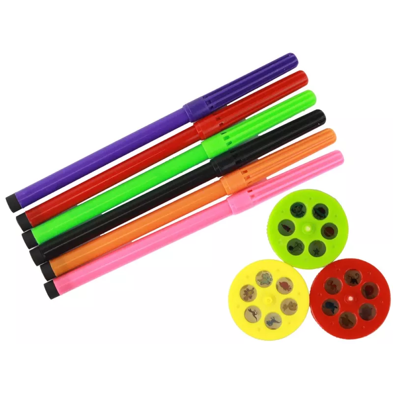 LEAN TOYS Dinosaur Projector with Markers & Templates