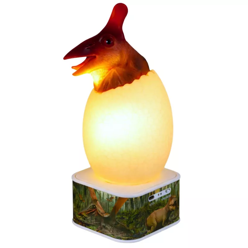 LEAN TOYS Dinozaurs Pterozaurs LED Mikro USB Olas Lampa - 16 RGB Krāsas, Skāriens un Tālvadība, Uzlādējama